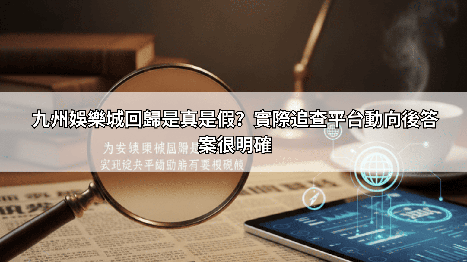 九州娛樂城回歸是真是假？實際追查平台動向後答案很明確