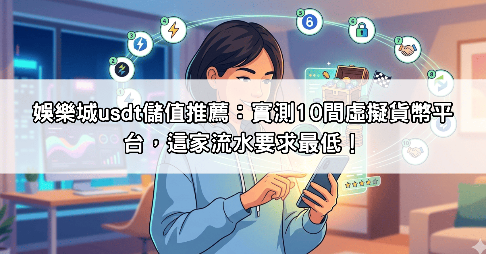 娛樂城usdt儲值推薦：實測10間虛擬貨幣平台，這家流水要求最低！